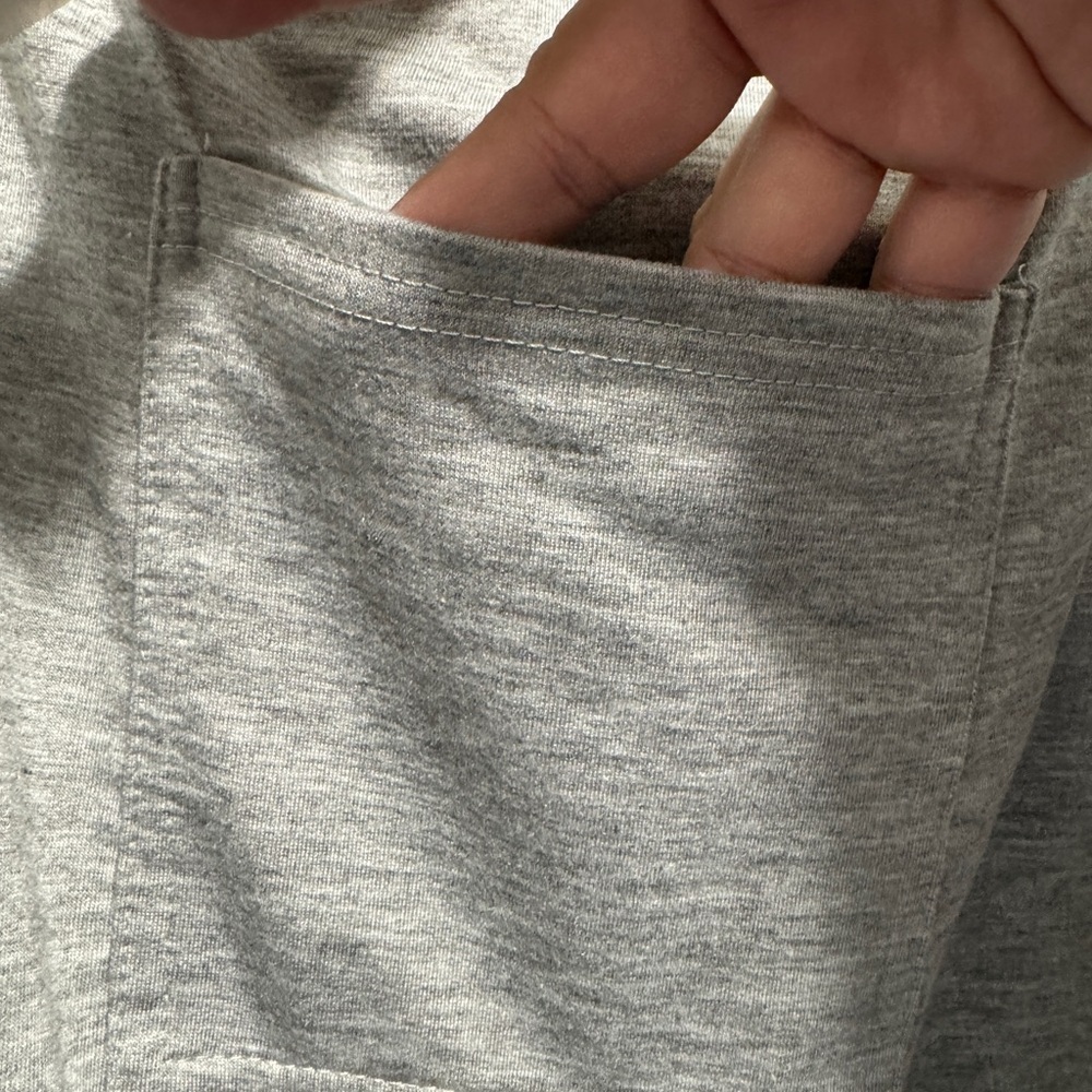 BloomChic Gray Drawstring Overall Shorts - Picture 9 of 11
